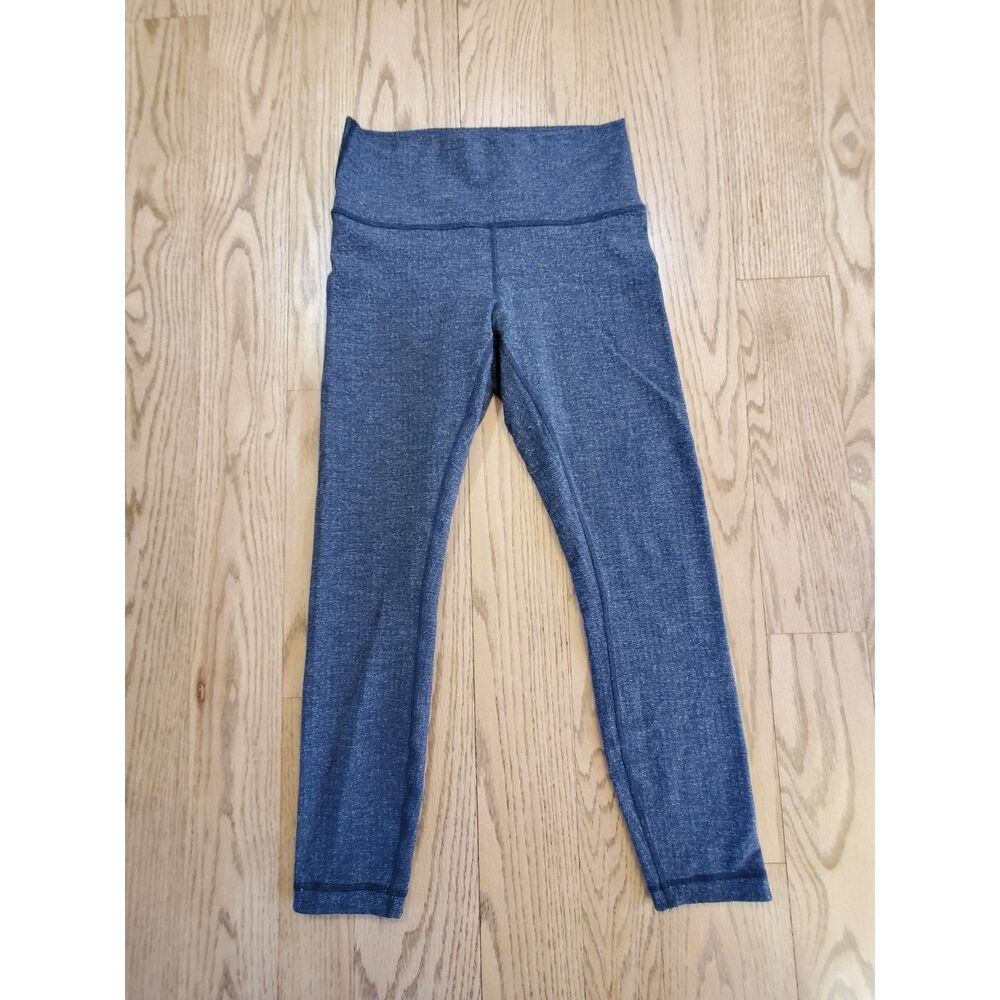 Lululemon Womens 8 Wunder Under High-Rise Tight 24" Variegated Knit Athleisure